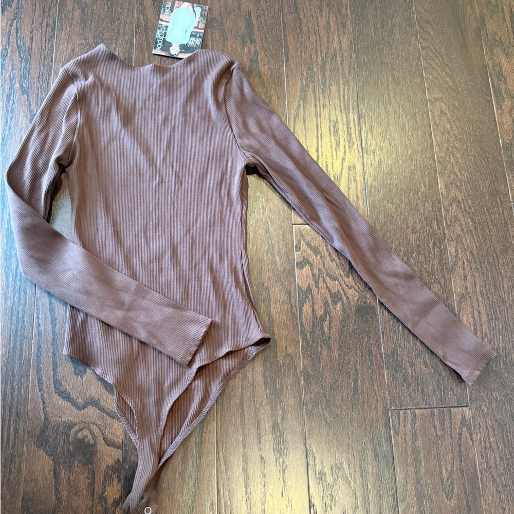 Naked wardrobe ribbed bodysuit Brown